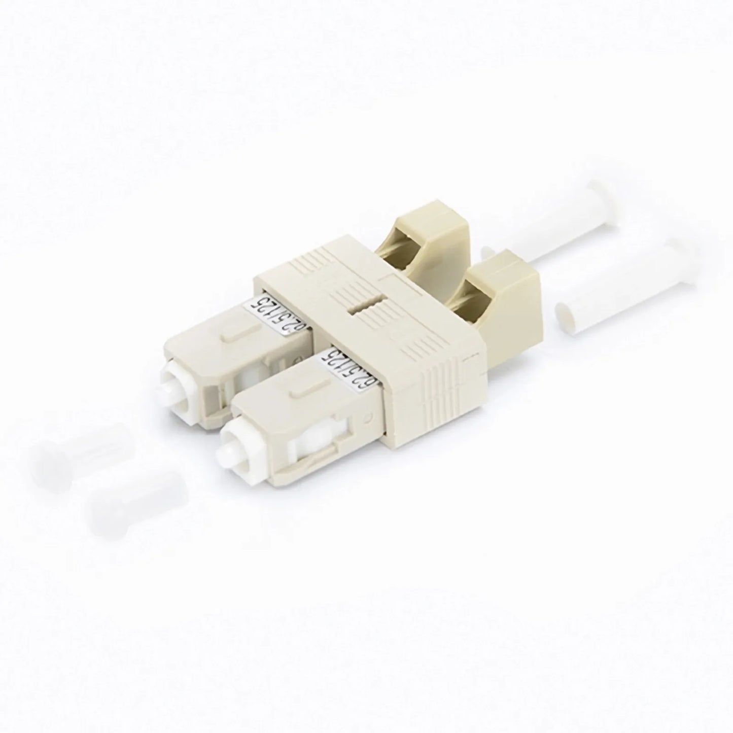 LC/UPC Female to SC/UPC Male Duplex OM1 Multimode Plastic Fiber Optic Adapter/Coupler without Flange