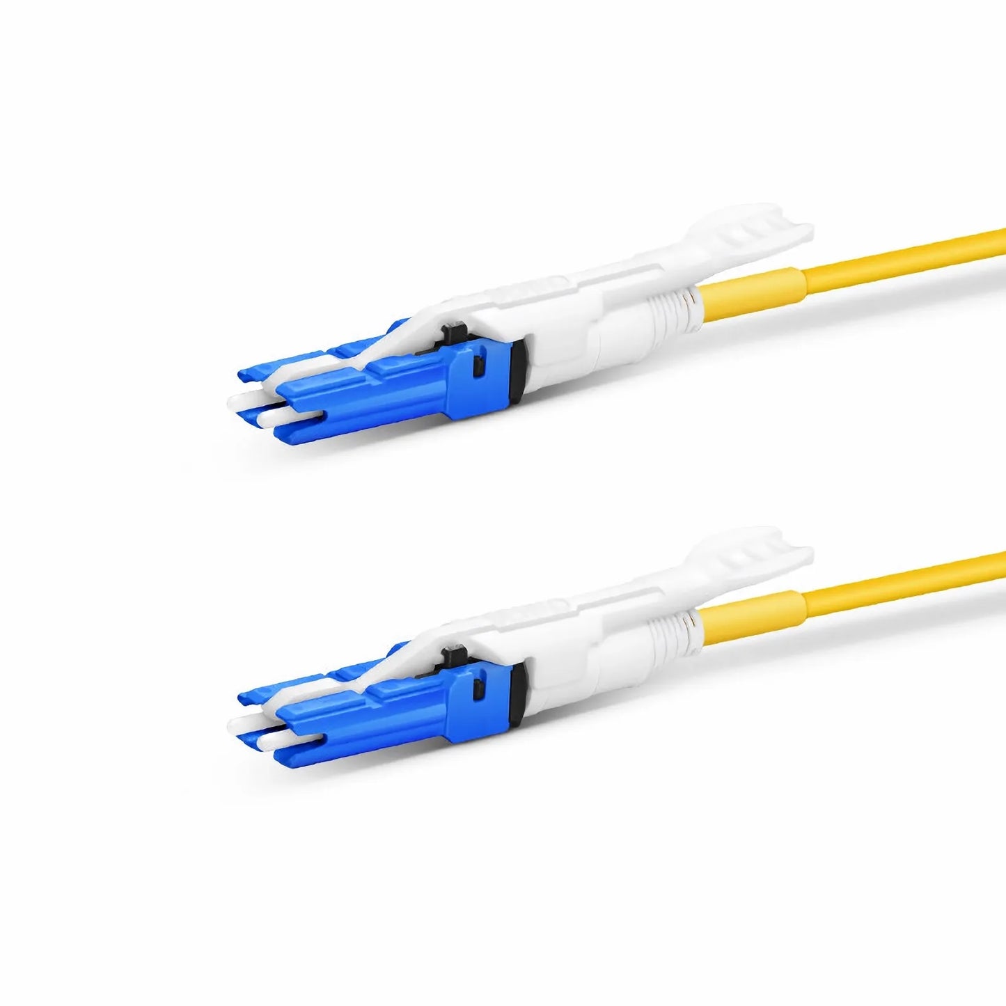 10m (33ft) Fiber Patch Cable, 2 Fibers, CS™ UPC Duplex to CS™ UPC Duplex Uniboot, Single Mode (OS2), Riser (OFNR), 2.0mm, Yellow, for 200/400G Network Connection