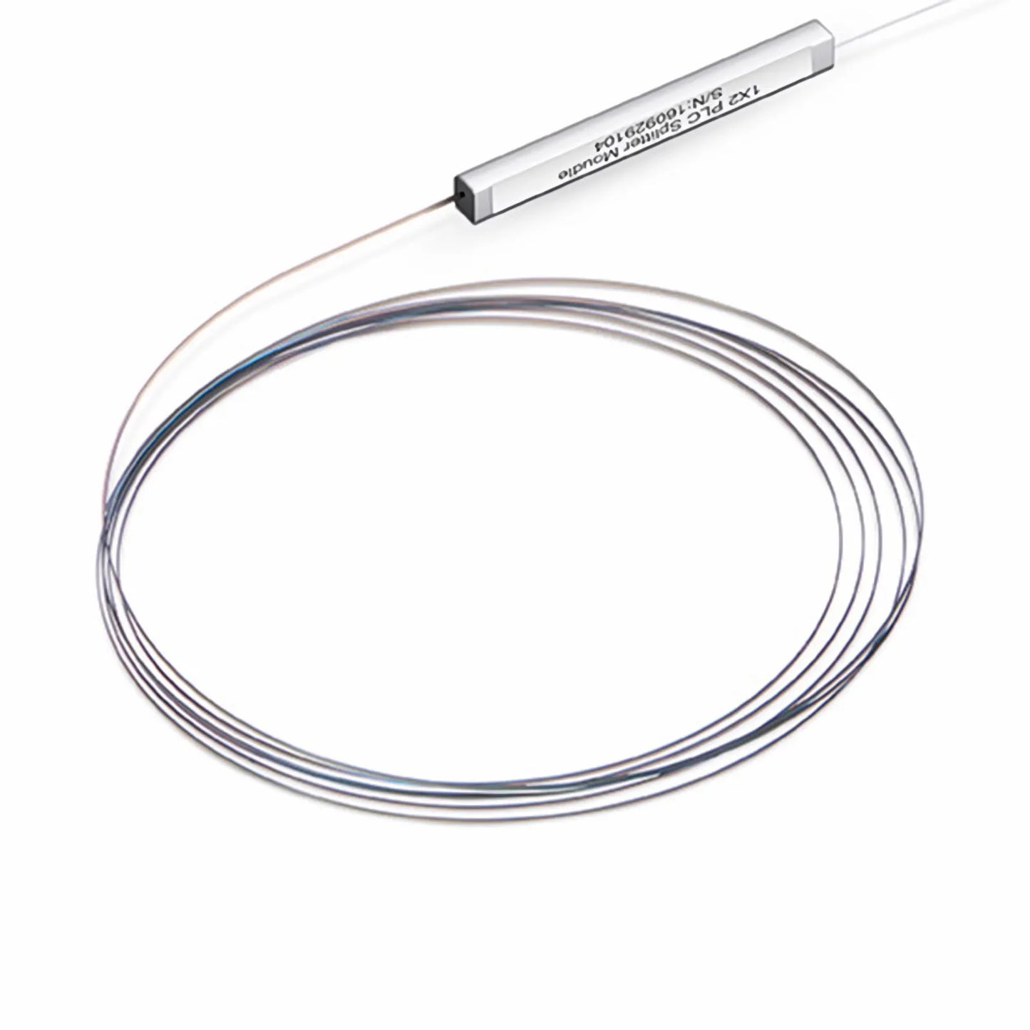 1 x 2 PLC Fiber Splitter, Steel Tube, Bare Fiber 250μm, No Connector