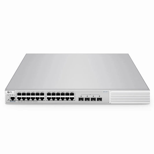 S3910-24TS, 24-Port Gigabit Ethernet L2+ Switch, 24 x Gigabit RJ45, with 4 x 10Gb SFP+ Uplinks, Stackable Switch, Broadcom Chip