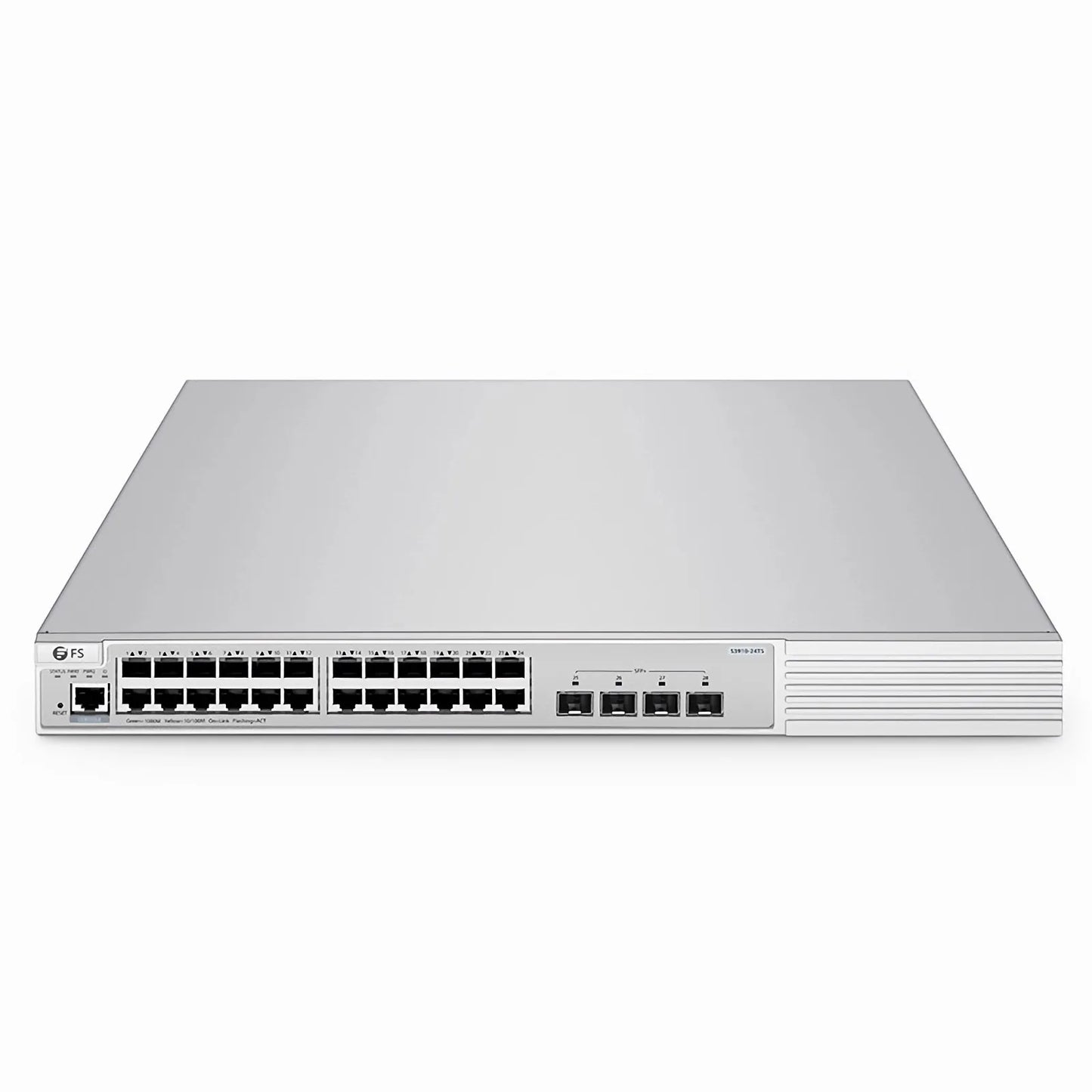 S3910-24TS, 24-Port Gigabit Ethernet L2+ Switch, 24 x Gigabit RJ45, with 4 x 10Gb SFP+ Uplinks, Stackable Switch, Broadcom Chip