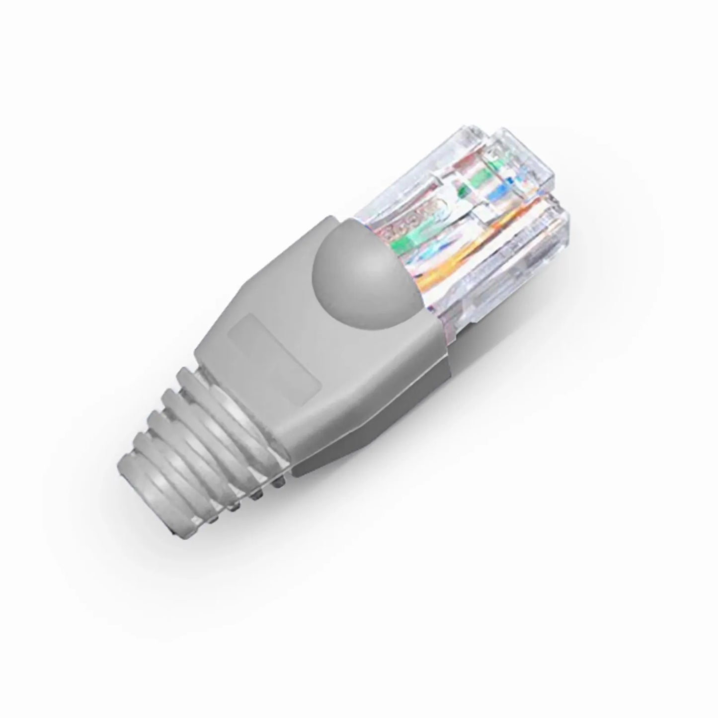 Cat6 RJ45 Strain Relief Boots, 6.0mm OD for Cat6 UTP 23~24AWG Ethernet Cables, Gray, 50PCS/Pack