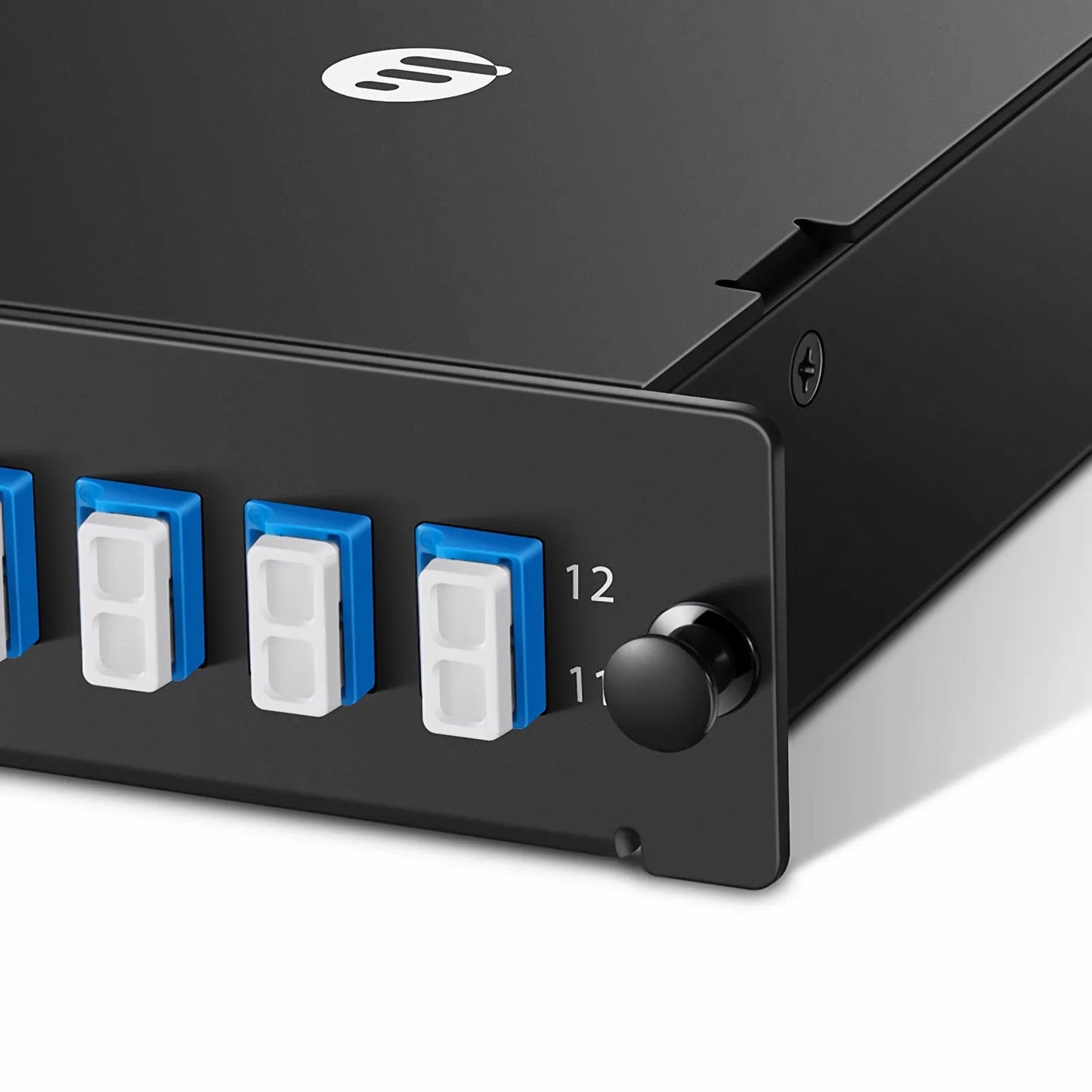FHD™ MTP®-LC Cassette, OS2 Single Mode, Type A, 12 Fibers, MTP®-12 (Male) to 6 x LC Duplex (Blue), 0.35dB Max.