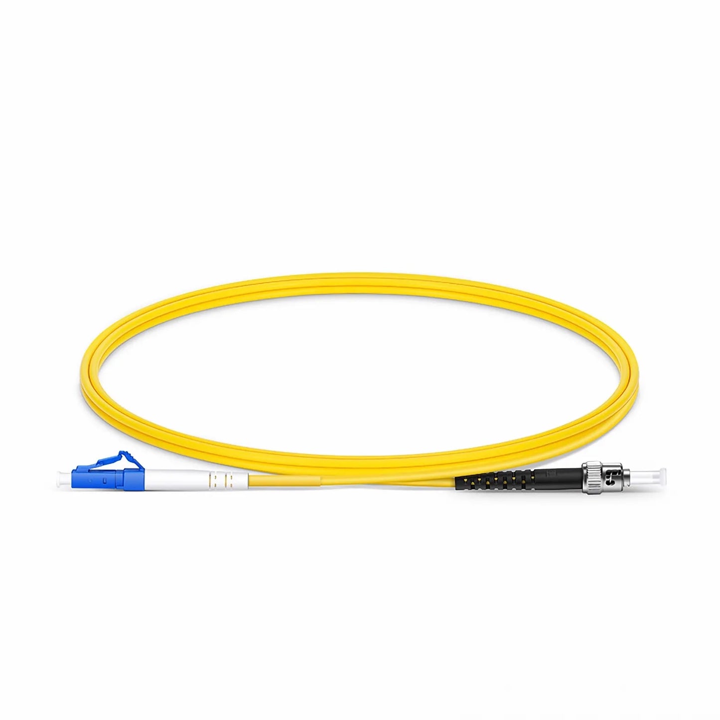 1m (3ft) Fiber Patch Cable, 1 Fiber, LC UPC Simplex to ST UPC Simplex, Single Mode (OS2), Riser (OFNR), 2.0mm, Tight-Buffered, Yellow