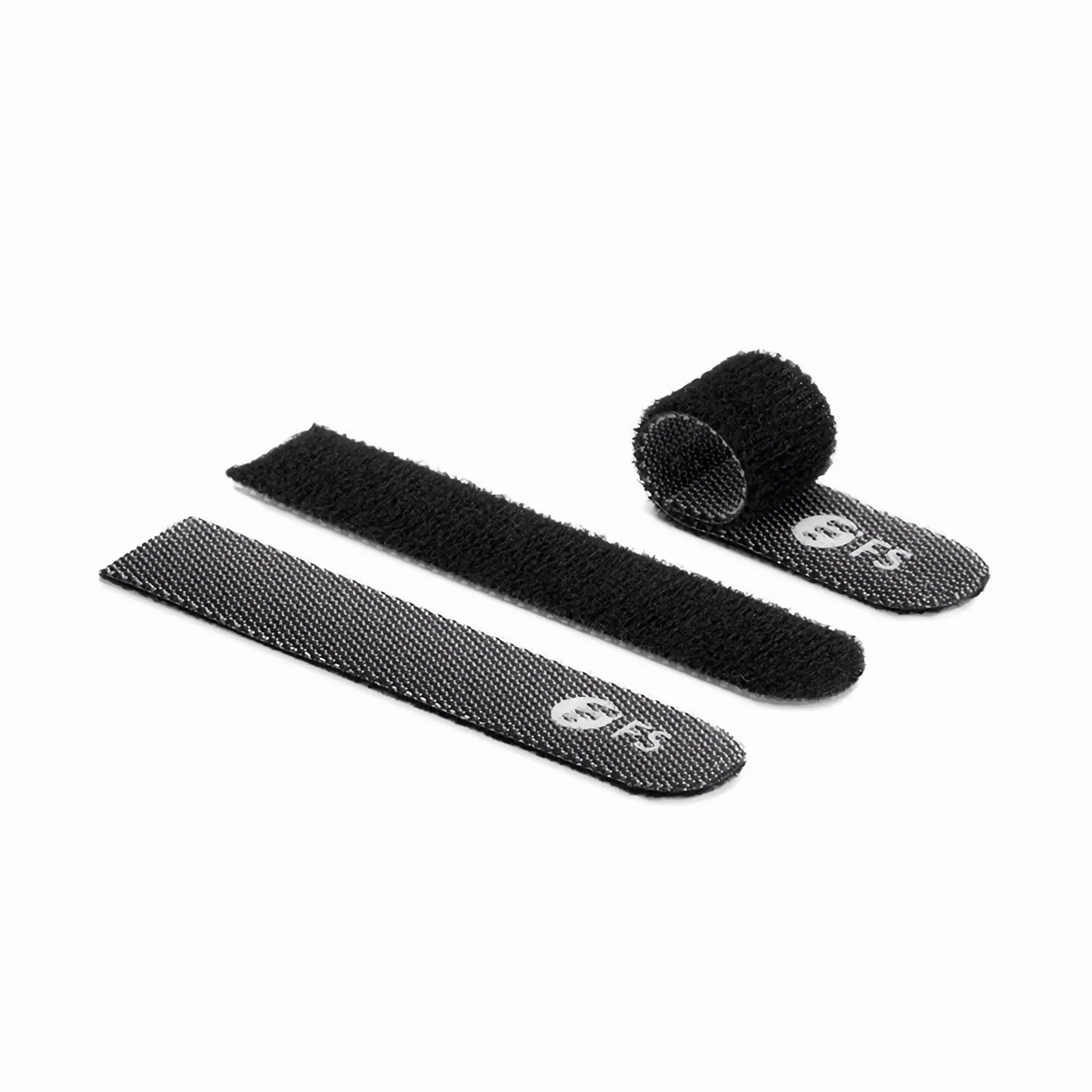 25pcs/Bag 2.95in.L x 0.59in.W Hook and Loop Cable Ties, Pre-Cut Design, Self-bundling, Black
