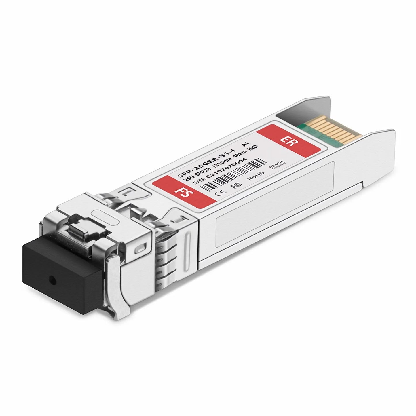 Arista Networks SFP-25G-ER40-I Compatible 25GBASE-ER SFP28 1310nm 40km DOM Duplex LC/UPC SMF Optical Transceiver Module (Industrial)