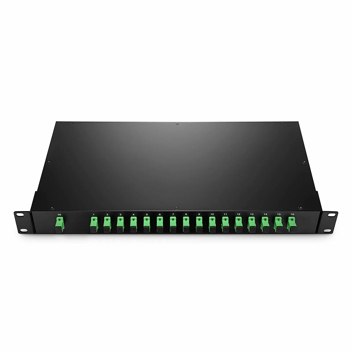 1 x 16 PLC Fiber Splitter, 1U 19" Rack Mount, SC/APC, Singlemode