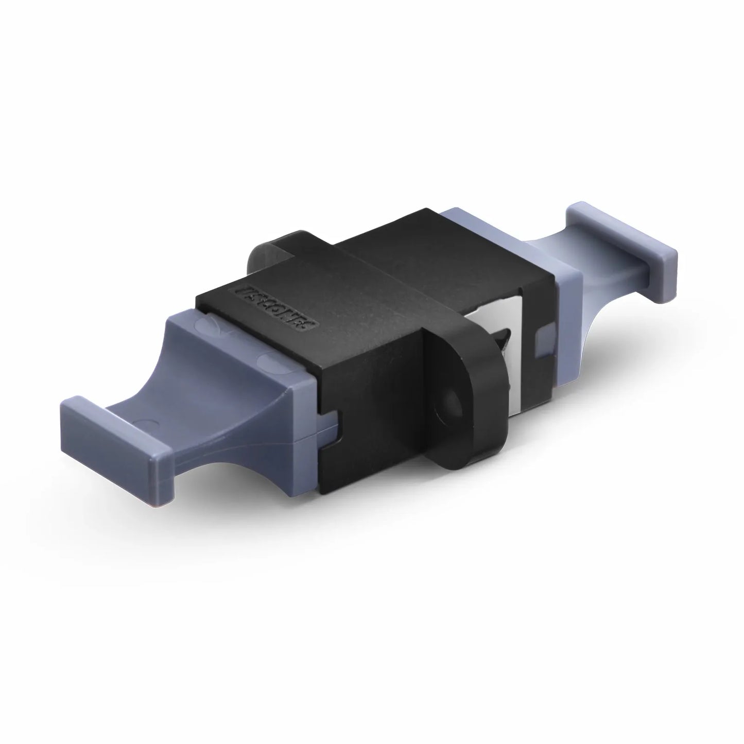 US Conec MTP®/MPO-8/12/24 Black Fiber Optic Adapter/Coupler with Flange, Key Up to Down