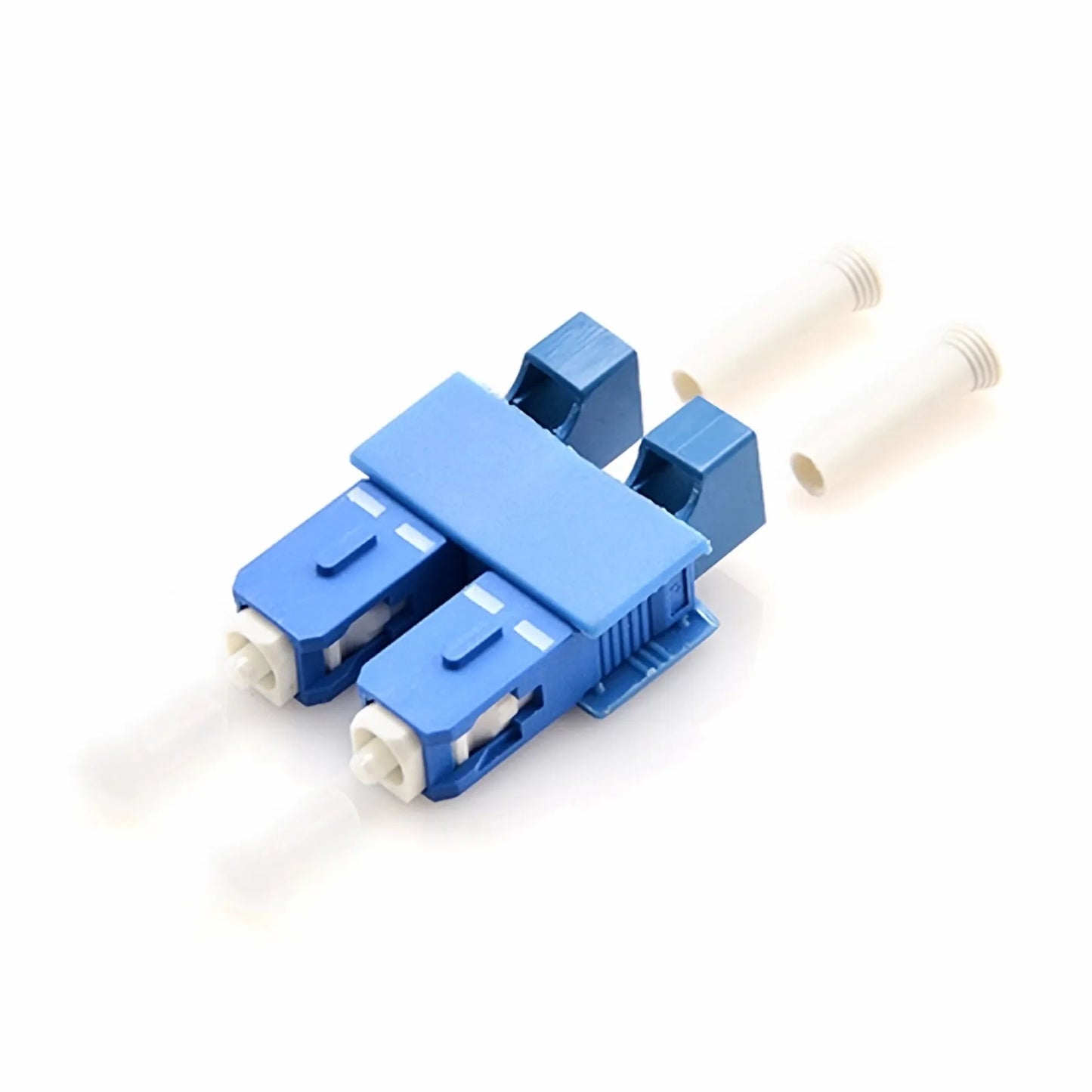 LC/UPC Female to SC/UPC Male Hybrid Duplex OS2 Single Mode Plastic Fiber Optic Adapter/Coupler without Flange