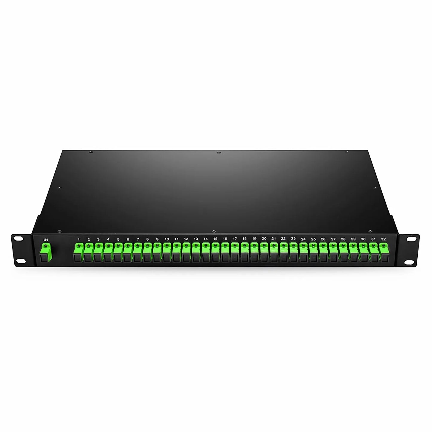 1 x 32 PLC Fiber Splitter, 1U 19" Rack Mount, SC/APC, Singlemode