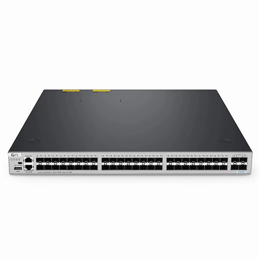 S5810-48FS, 48-Port Gigabit Ethernet L3 Switch, 48 x 1Gb SFP, with 4 x 10Gb SFP+ Uplinks, PicOS®, Support MLAG, Broadcom Chip