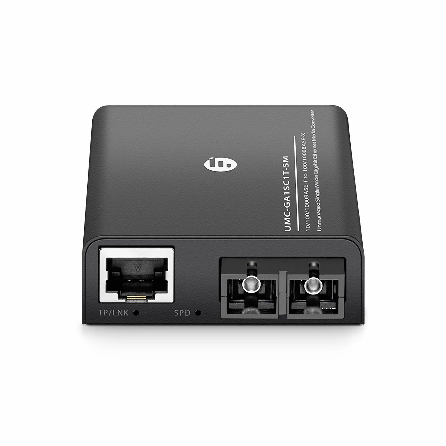 Mini Unmanaged 1x 10/100/1000Base-T RJ45 to 1x 100/1000Base-X Single Mode SC 1310nm 10km Gigabit Ethernet Media Converter, European Plug Standard