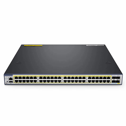 S3410-48TS-P, 48-Port Gigabit Ethernet L2+ PoE+ Switch, 48 x PoE+ Ports @740W, with 2 x 10Gb SFP+ Uplinks and 2 x Combo SFP Ports, Stackable Switch, Broadcom Chip