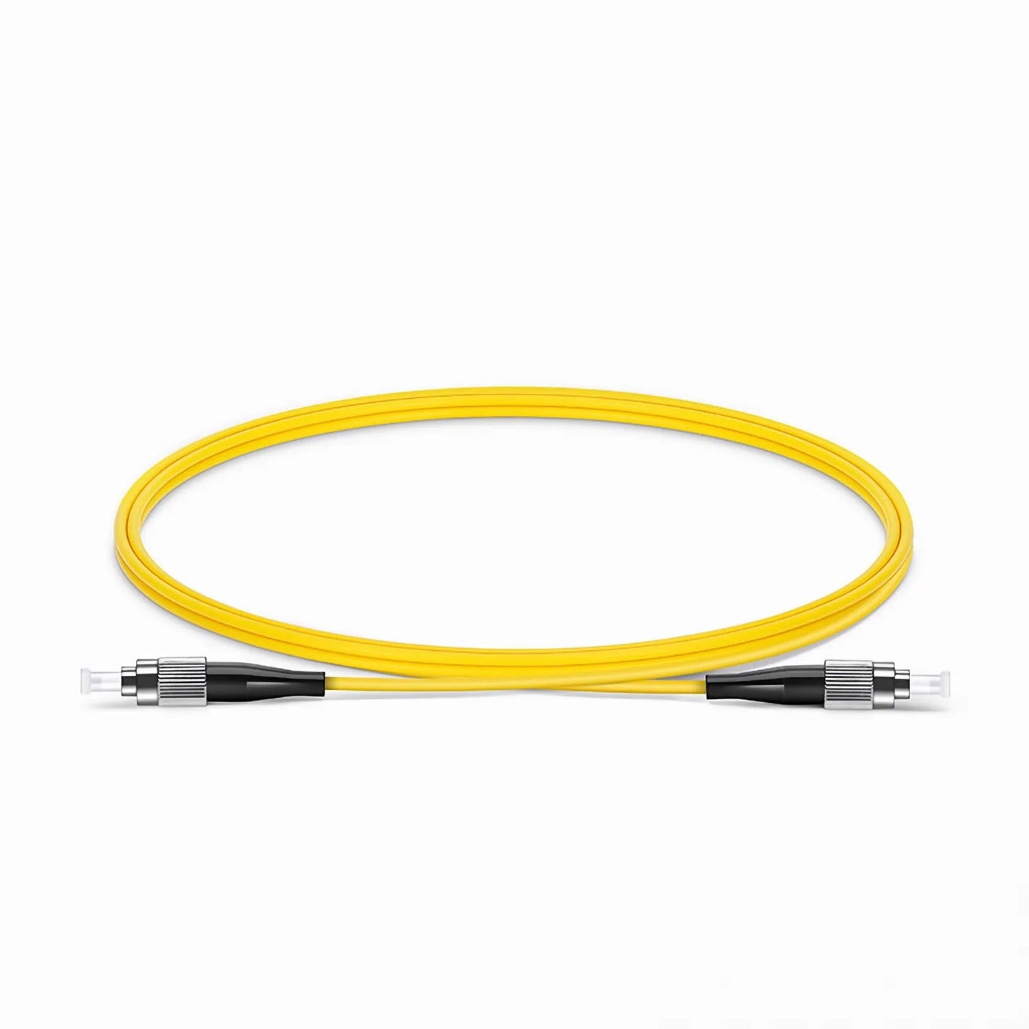 1m (3ft) Fiber Patch Cable, 1 Fiber, FC UPC Simplex to FC UPC Simplex, Single Mode (OS2), Riser (OFNR), 2.0mm, Tight-Buffered, Yellow