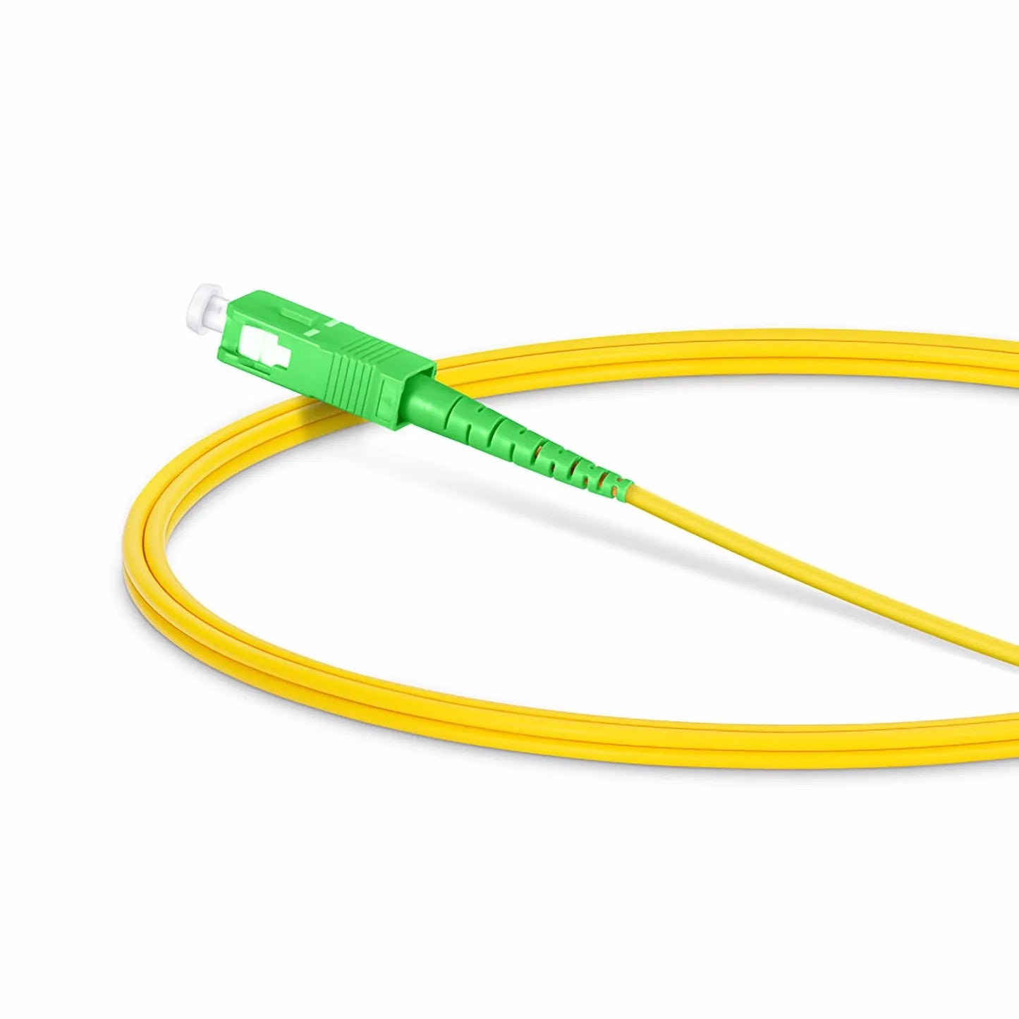 1m (3ft) Fiber Patch Cable, 1 Fiber, LC UPC Simplex to SC APC Simplex, Single Mode (OS2), Riser (OFNR), 2.0mm, Tight-Buffered, Yellow