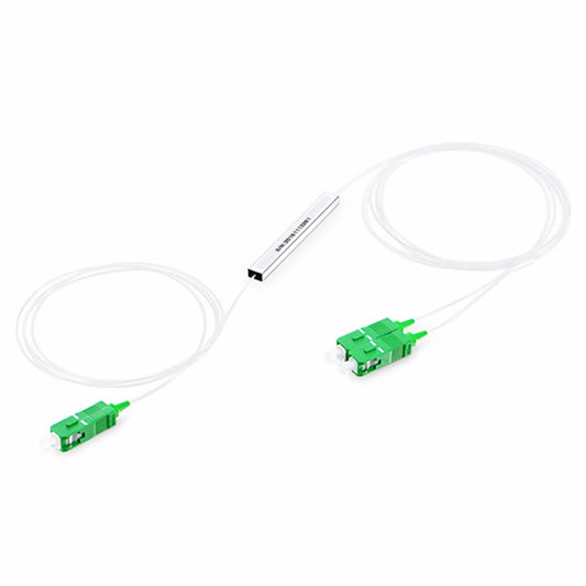 1 x 2 PLC Fiber Splitter, Mini Module, 900μm, SC/APC, Singlemode