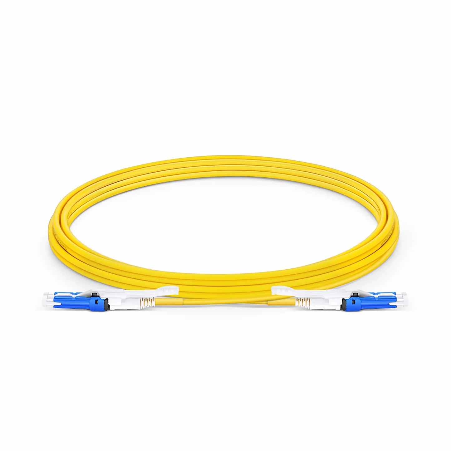 3m (10ft) Fiber Patch Cable, 2 Fibers, CS™ UPC Duplex to CS™ UPC Duplex Uniboot, Single Mode (OS2), Riser (OFNR), 2.0mm, Yellow, for 200/400G Network Connection
