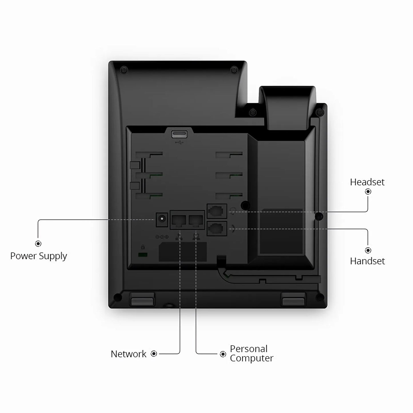 FIP-5112, VoIP Phone with 2.8-Inch Color LCD, 12 SIP Accounts, USB 2.0, Dual-Port Gigabit Ethernet, PoE