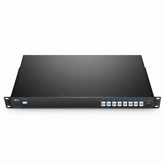 16 Channels DWDM Mux Demux, 100GHz C21-C36, 4.0dB Typical IL, LC/UPC, Single Fiber, Side-A, FMU 1U Rack Mount