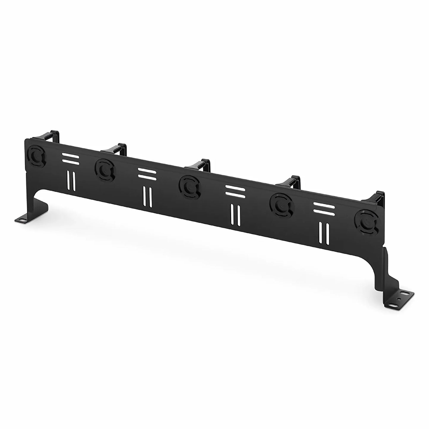 Horizontal Single Sided Cable Manager for 19 in. Rack or Cabinet, 0RU, 5 Snap-in D-Rings, 4.29 in. Depth