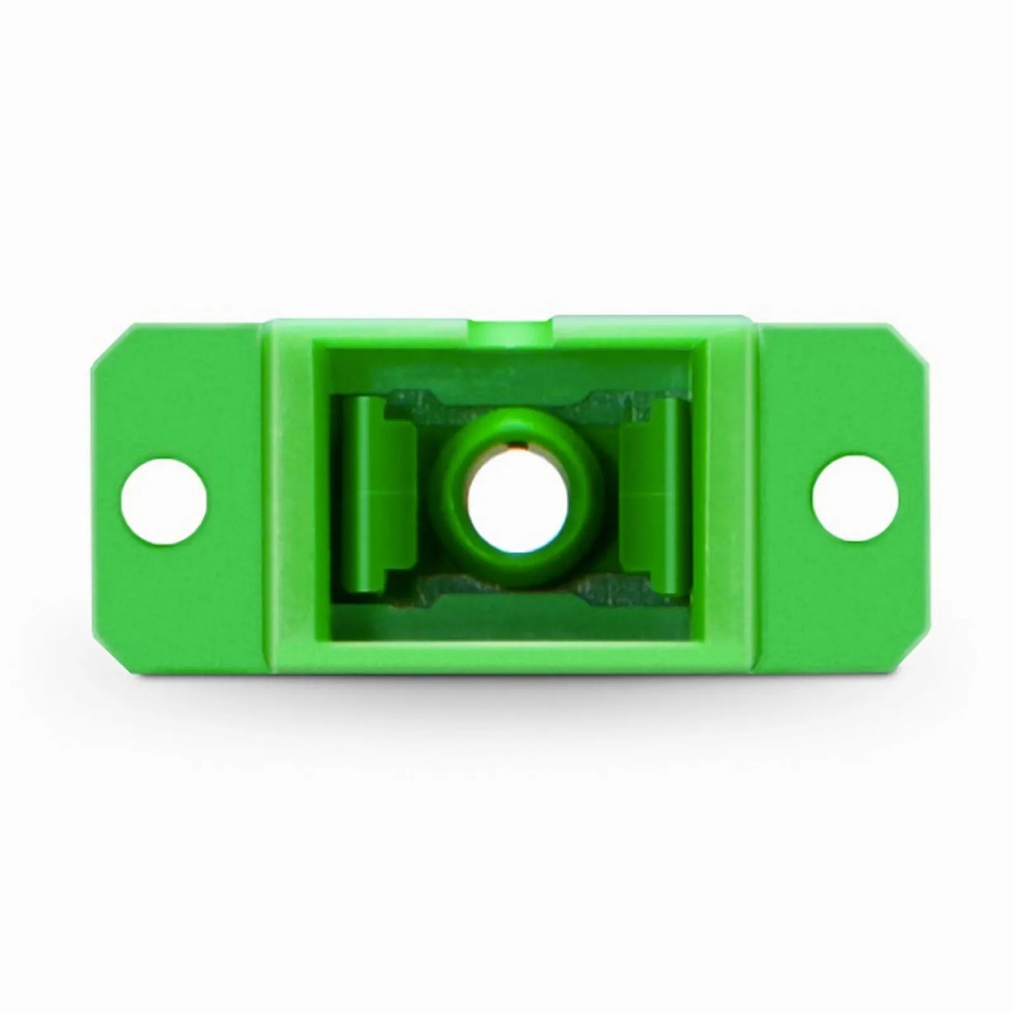 SC/APC to SC/APC Simplex OS2 Single Mode Fiber Optic Adapter/Coupler without Metal Clips with Flange (10pcs/Pack)