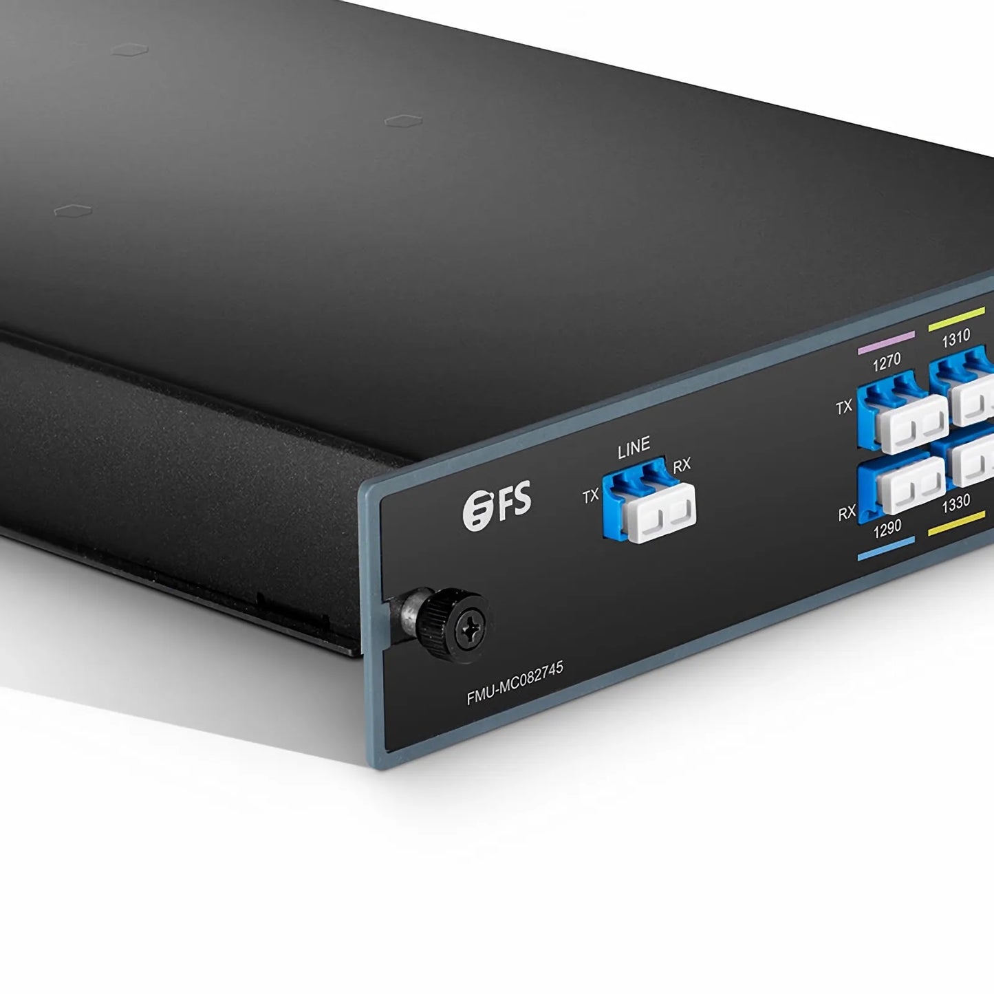 8 Channels CWDM Mux Demux, 1270-1450nm (Skip 1390, 1410nm), 2.5dB Typical IL, LC/UPC, Dual Fiber, FMU Plug-in Module