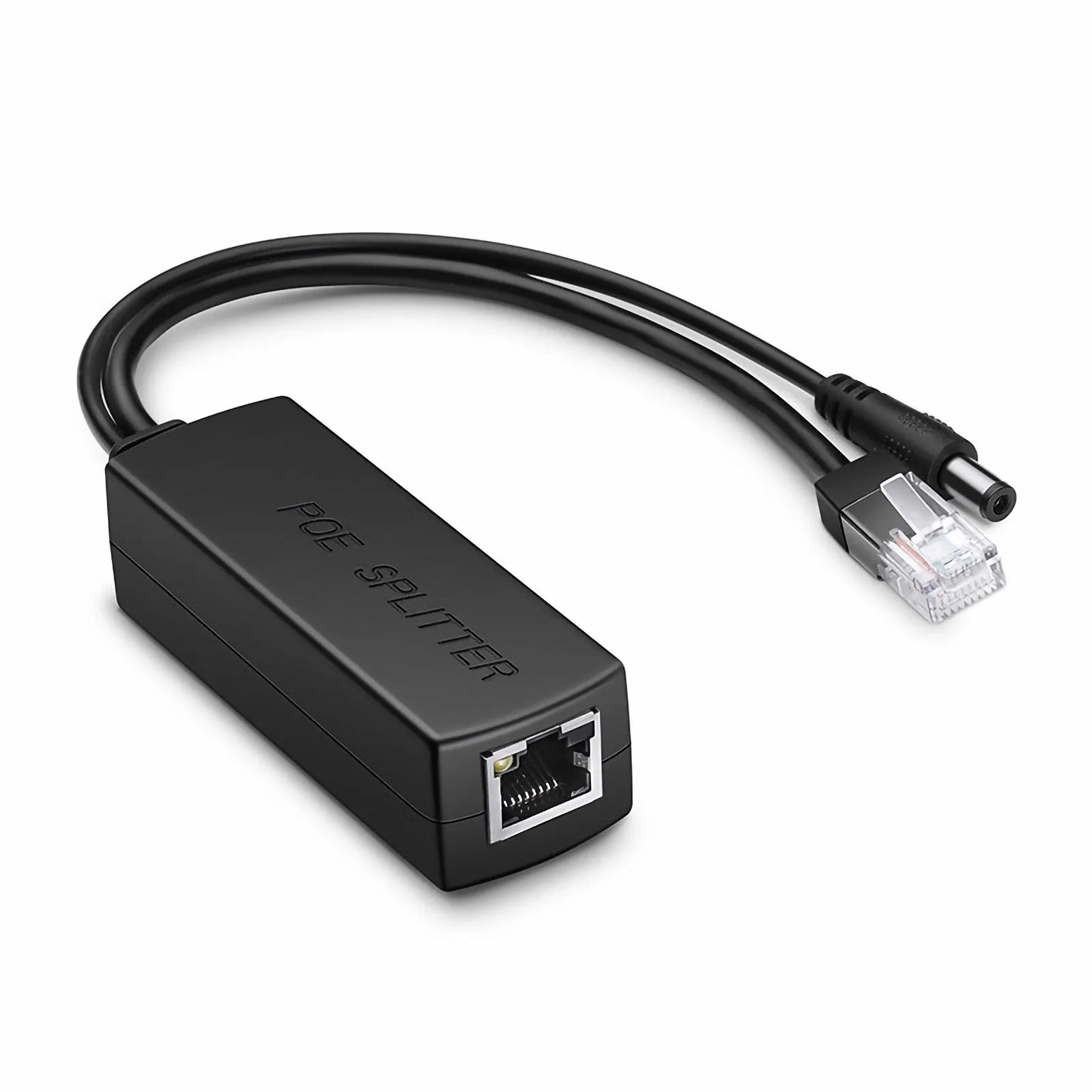 Single Port 10/100M PoE Splitter Cable with DC 12V Output, 13W