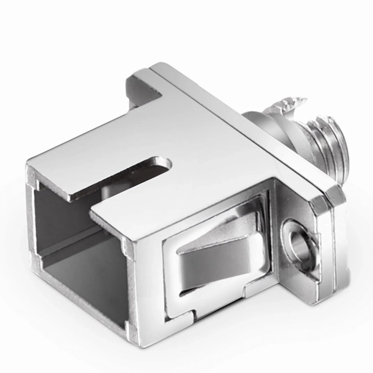 FC/UPC Female to SC/UPC Female Hybrid Simplex Single Mode/Multimode Copper Fiber Optic Adapter/Coupler with Flange