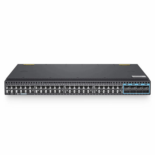 N5860-48SC, 48-Port Ethernet L3 Data Center Switch, 48 x 10Gb SFP+, with 8 x 100Gb QSFP28, Support MLAG/Stacking, Broadcom Chip, Dual AC PSUs, Front-to-Back Airflow