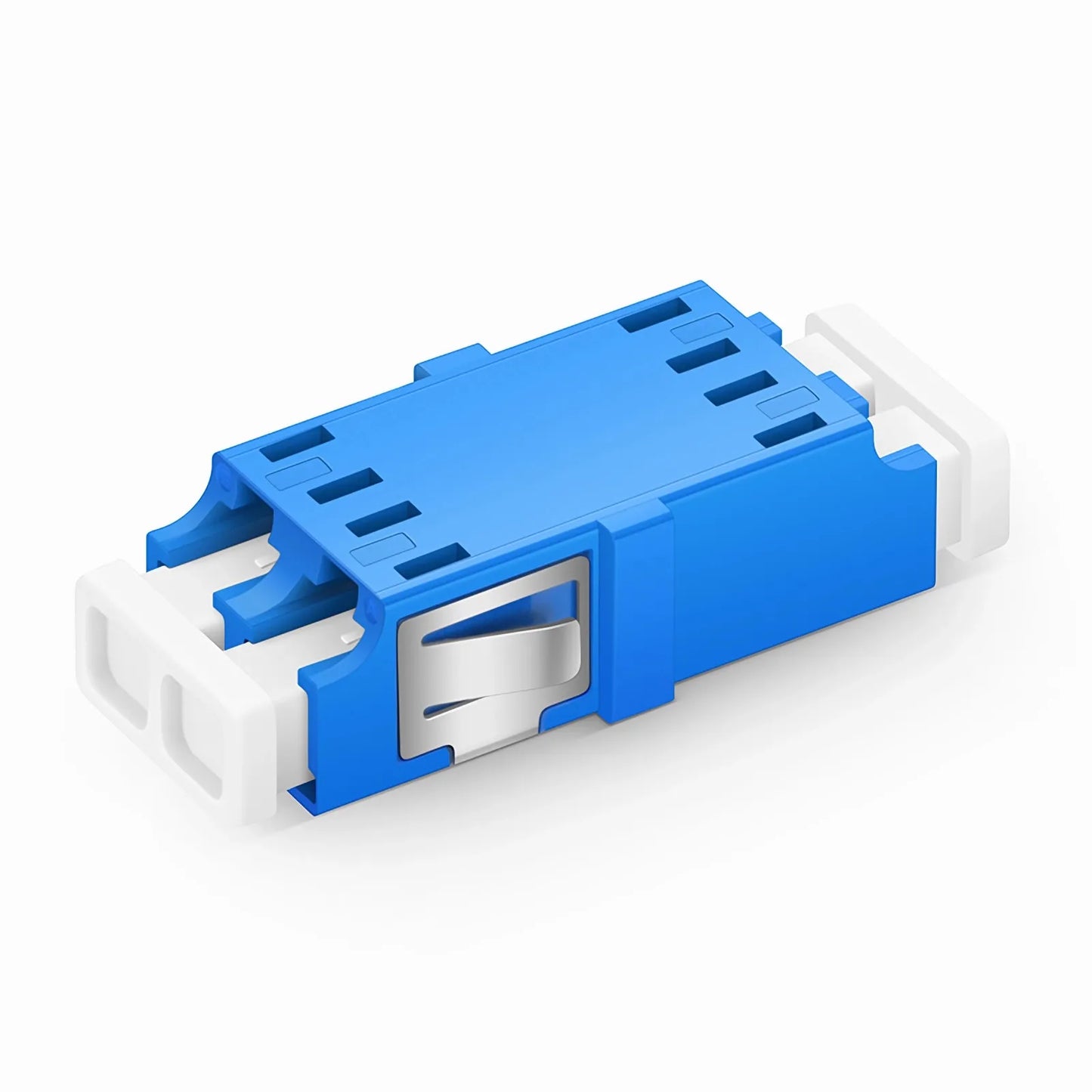 LC/UPC to LC/UPC Duplex OS2 Single Mode SC Footprint Plastic Fiber Optic Adapter/Coupler without Flange (10pcs/Pack)