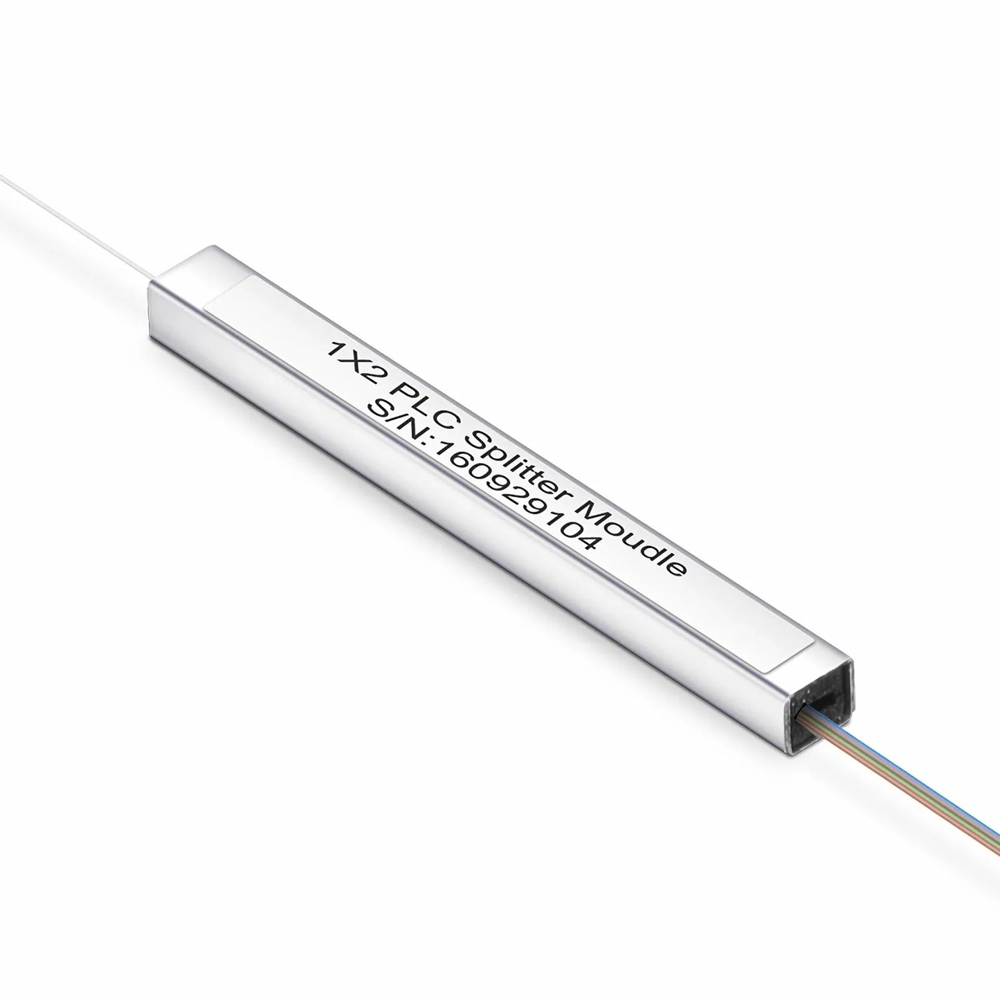 1 x 2 PLC Fiber Splitter, Steel Tube, Bare Fiber 250μm, No Connector