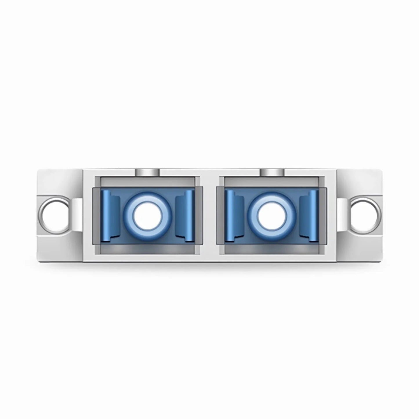 LC/UPC Female to SC/UPC Female Hybrid Duplex Single Mode/Multimode Metal Fiber Optic Adapter/Coupler with Flange