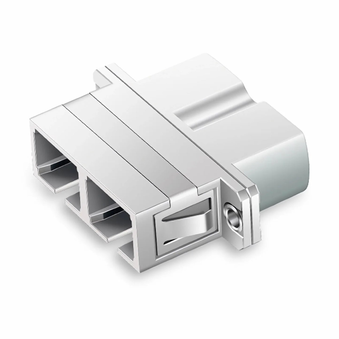 LC/UPC Female to SC/UPC Female Hybrid Duplex Single Mode/Multimode Metal Fiber Optic Adapter/Coupler with Flange