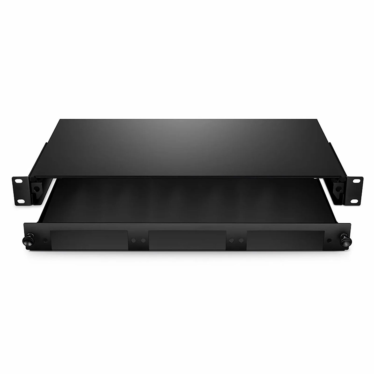 1U Slide-Out Rack Mount LGX Fiber Enclosure Unloaded, Holds up to 3 LGX Cassette PLC Splitter