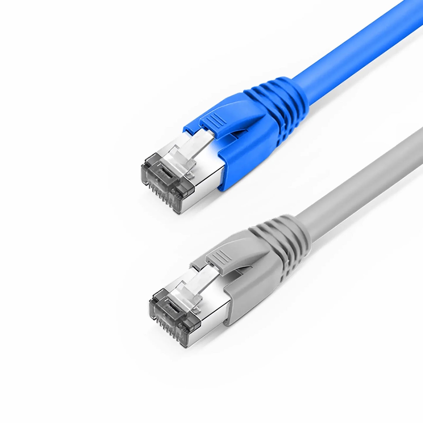 Cat6/Cat6a/Cat7 RJ45 Strain Relief Boots, 8.0mm OD for Cat6 F/UTP & SF/UTP 23AWG, Cat6a & Cat7 S/FTP 23AWG Ethernet Cables, Gray, 50PCS/Pack