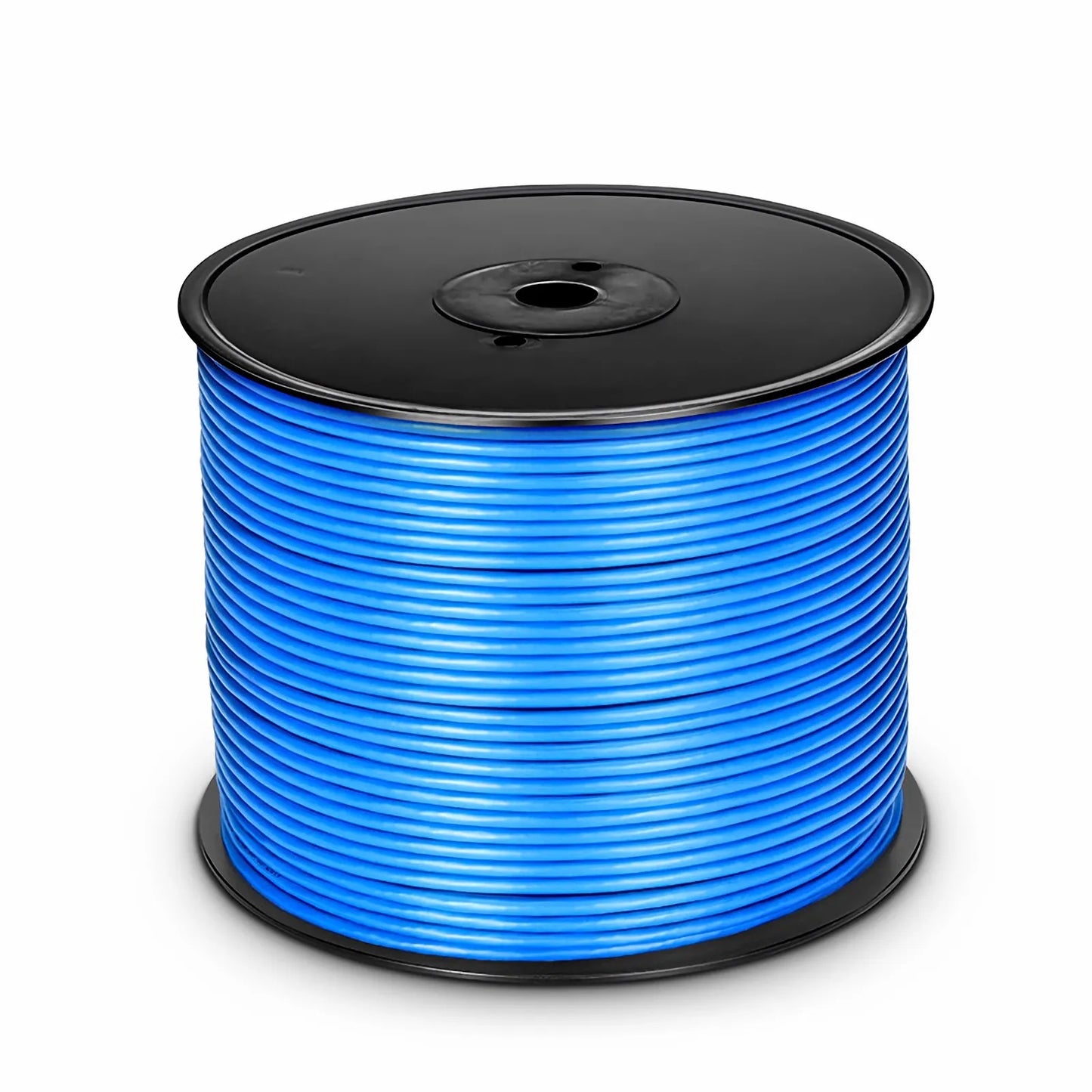 Cat6 Ethernet Bulk Cable, 1000ft (305m), UL Listed, 23AWG Solid Pure Bare Copper Wire, 550MHz, Shielded (F/UTP), PVC CMR (Blue)