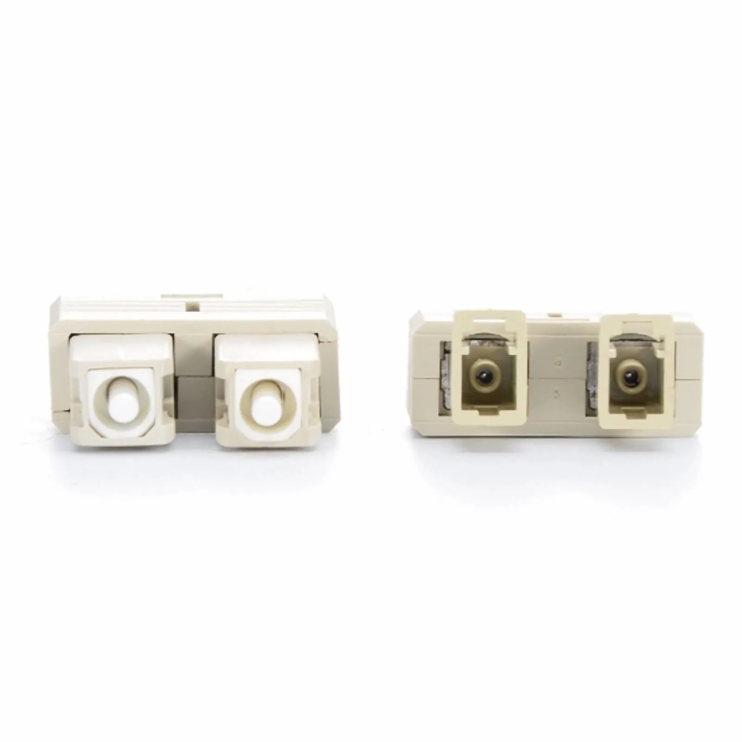 LC/UPC Female to SC/UPC Male Duplex OM1 Multimode Plastic Fiber Optic Adapter/Coupler without Flange