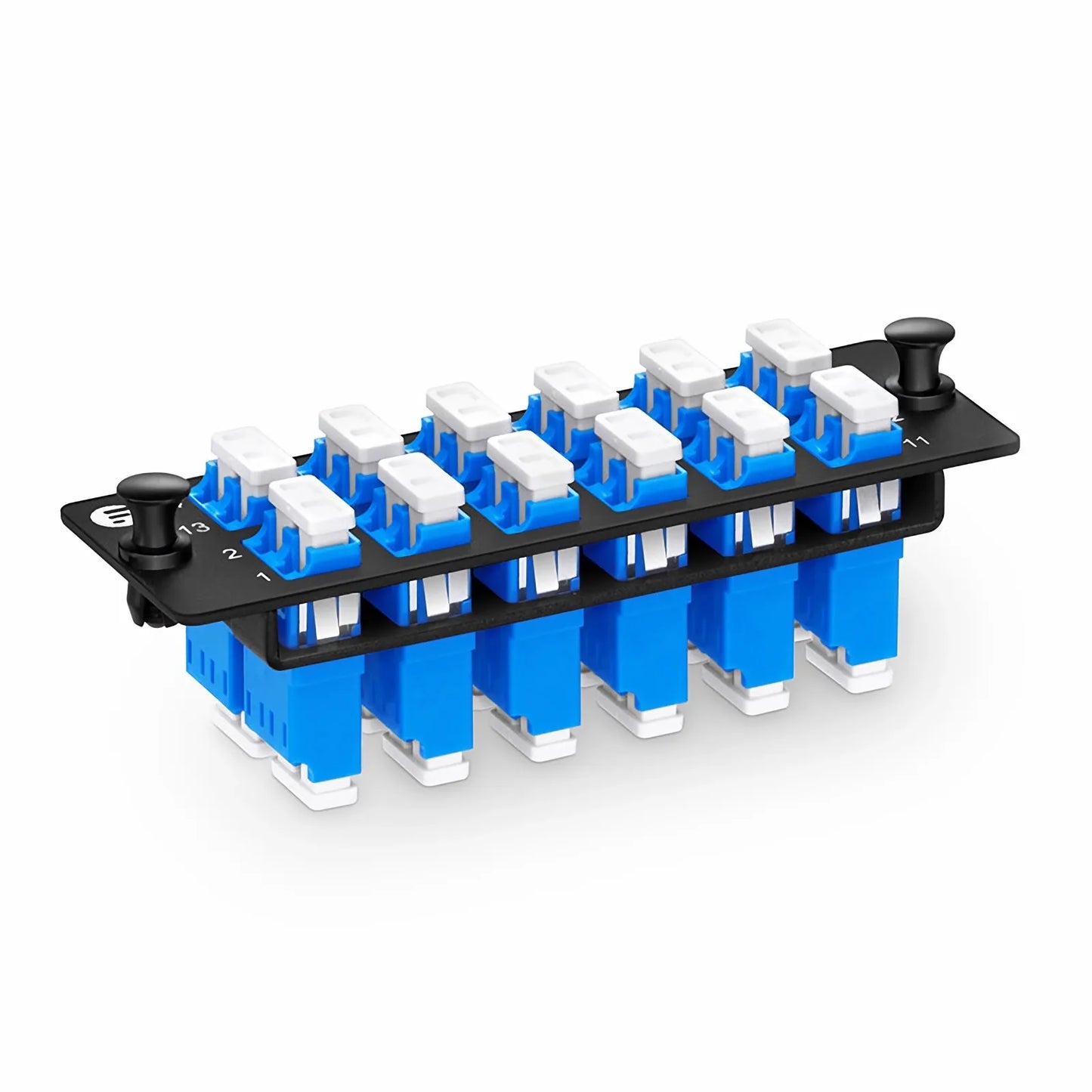 FHD™ Fiber Adapter Panel, 24 Fibers OS2 Single Mode, 12 x LC UPC Duplex (Blue) Adapter, Ceramic Sleeve