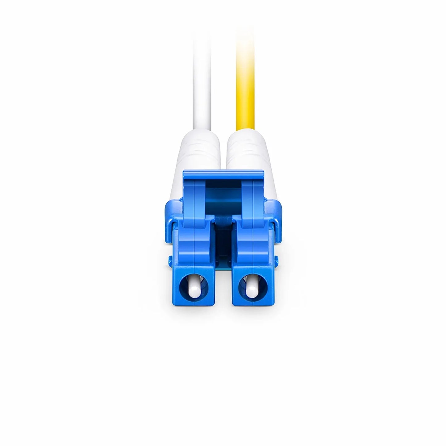 10m (32ft) Fiber Patch Cable, 2 Fibers, G.657.A2, LC UPC Duplex to LC UPC Duplex, Single Mode (OS2), Riser (OFNR), 2.0mm, Tight-Buffered, Yellow