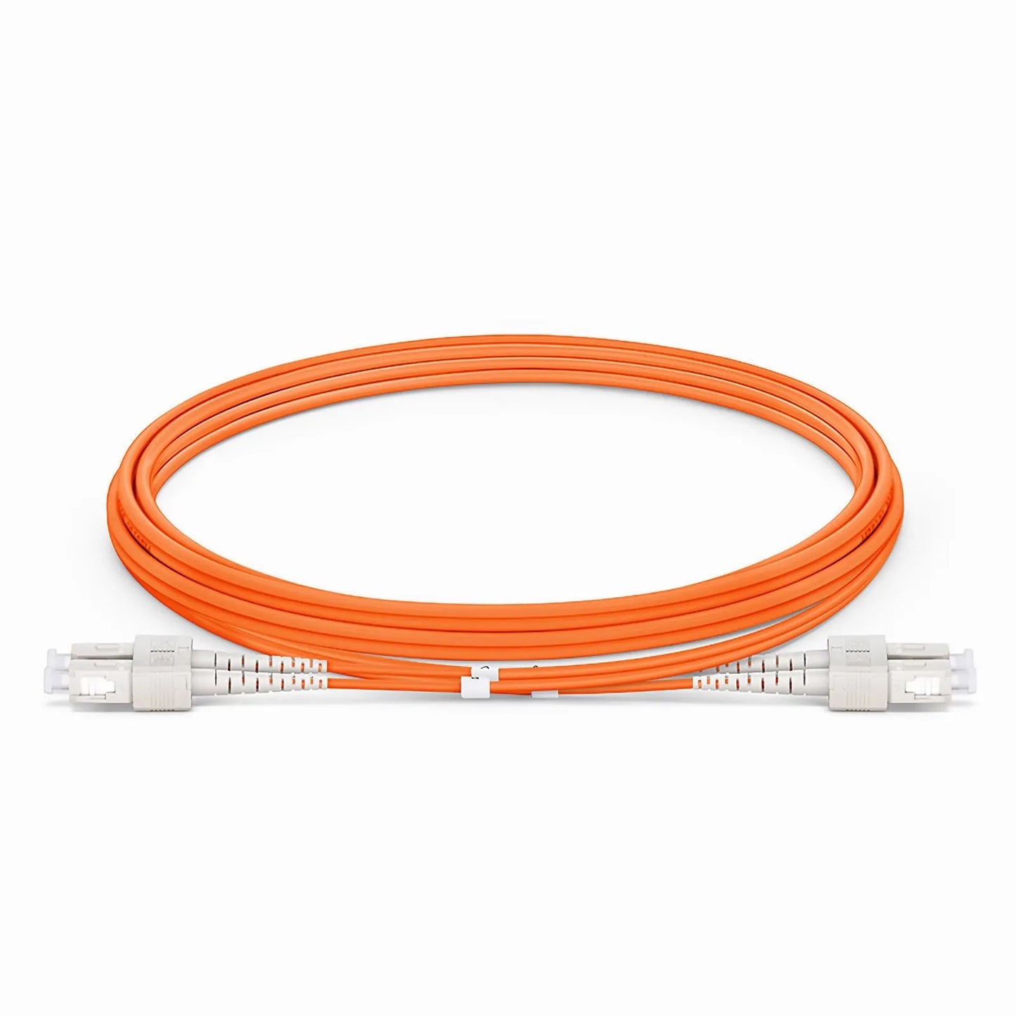 2m (7ft) Fiber Patch Cable, 2 Fibers, SC UPC Duplex to SC UPC Duplex, Multimode (OM2), Riser (OFNR), 2.0mm, Tight-Buffered, Orange