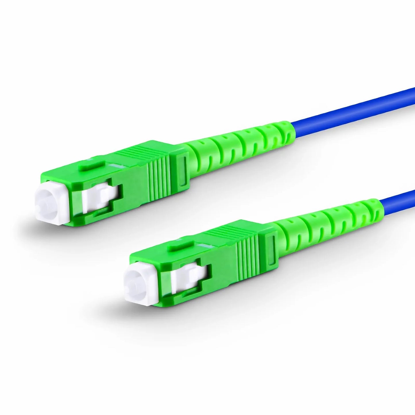 10m (33ft) Armored Fiber Patch Cable, 1 Fiber, SC APC Simplex to SC APC Simplex, Single Mode (OS2), Riser (OFCR), 3.0mm, Blue