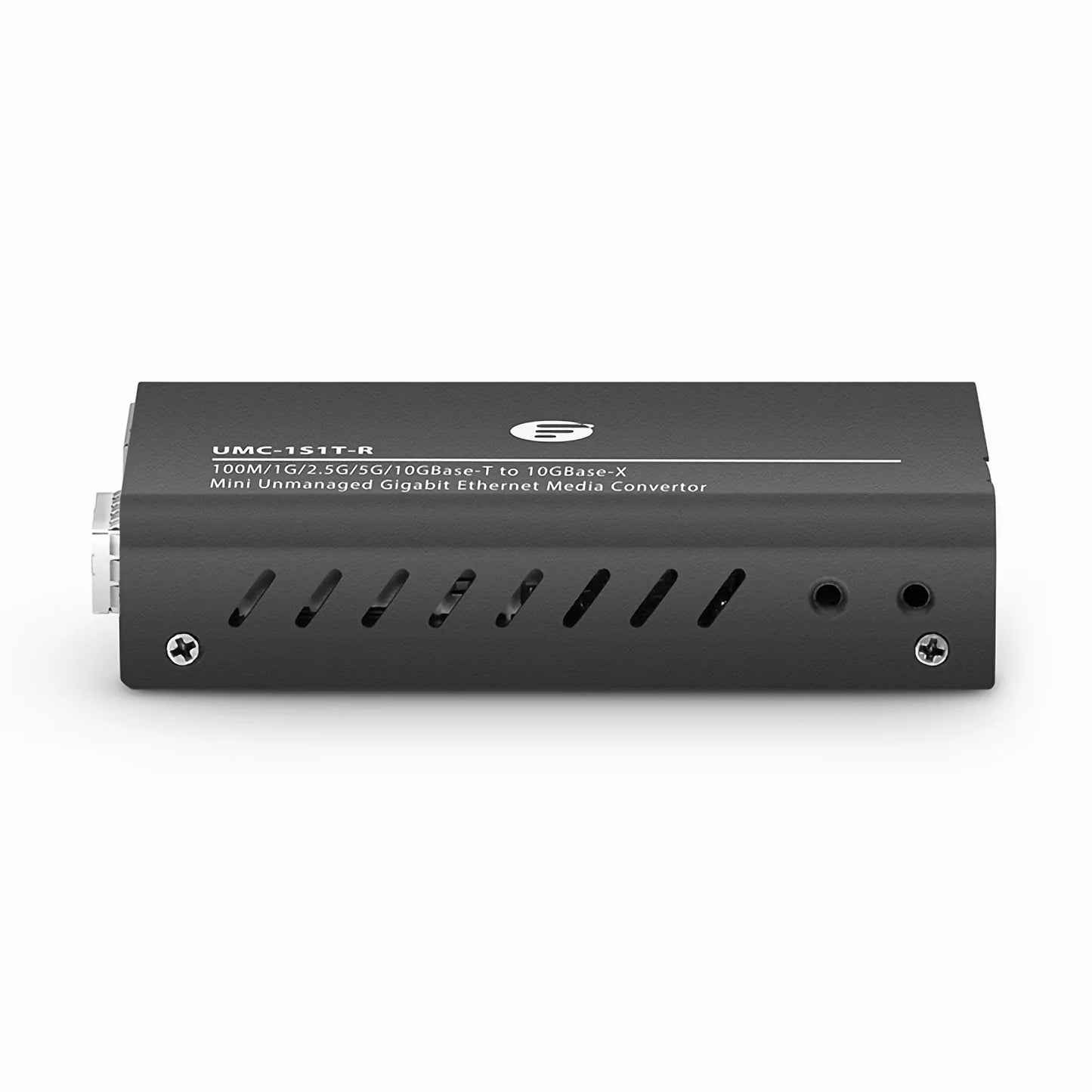 Mini Unmanaged 1x 100M/1G/2.5G/5G/10GBase-T RJ45 to 1x 10GBase-X SFP+ 10Gigabit Ethernet Media Converter, European Plug Standard