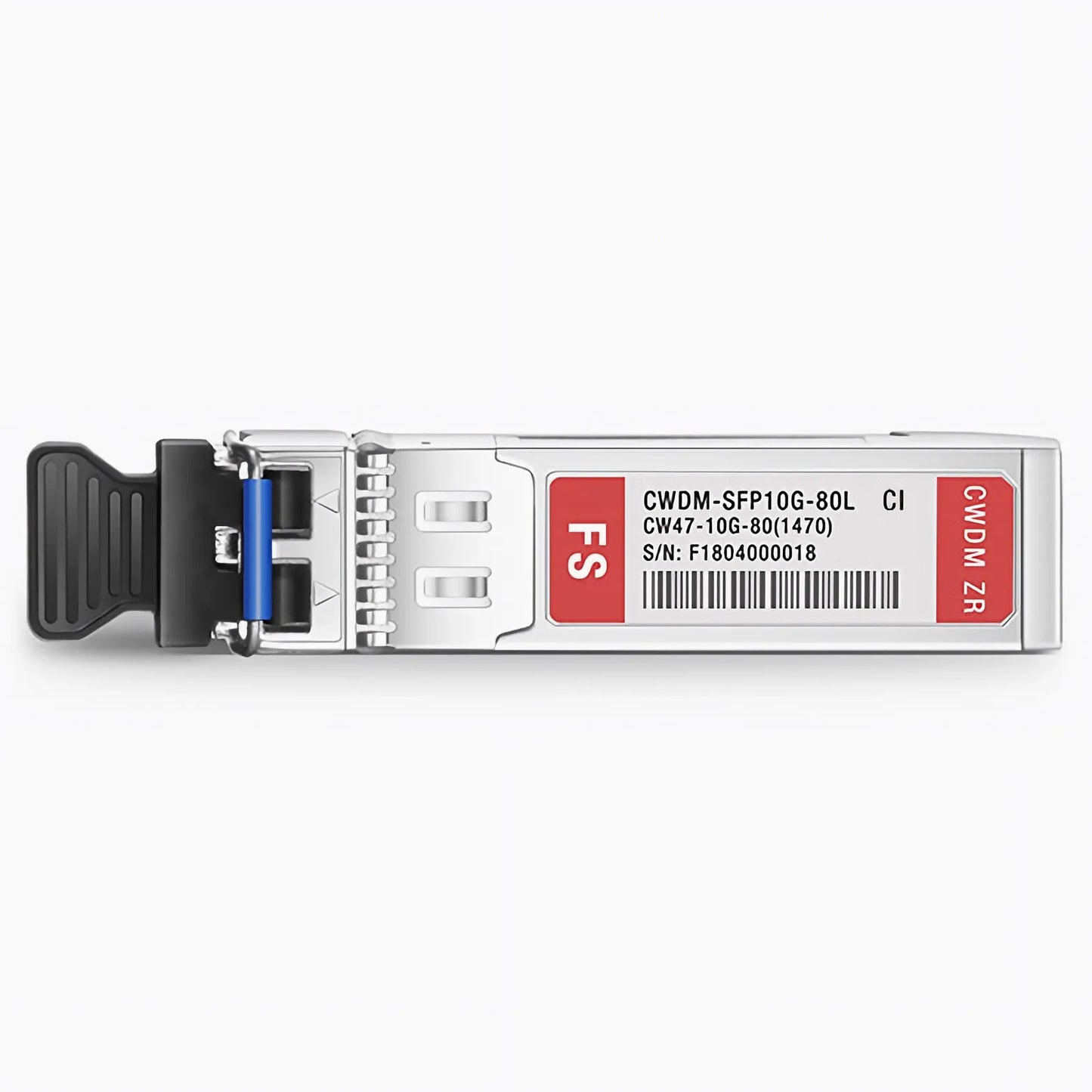 Ciena CWDM-SFP10G-1470 Compatible SFP+ 10G CWDM 1470nm 80km DOM Duplex LC/UPC SMF Optical Transceiver Module for Transmission