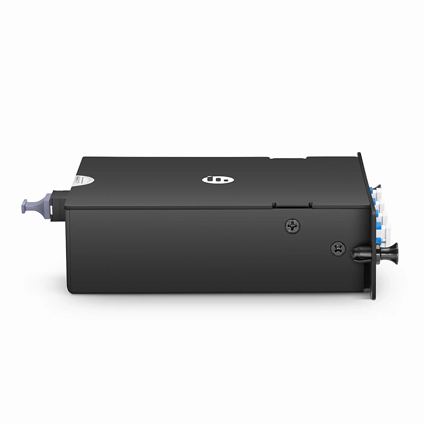 FHD™ MTP®-LC Cassette, OS2 Single Mode, Universal, 8 Fibers, MTP®-8 (Male) to 4 x LC Duplex (Blue), 0.35dB Max.