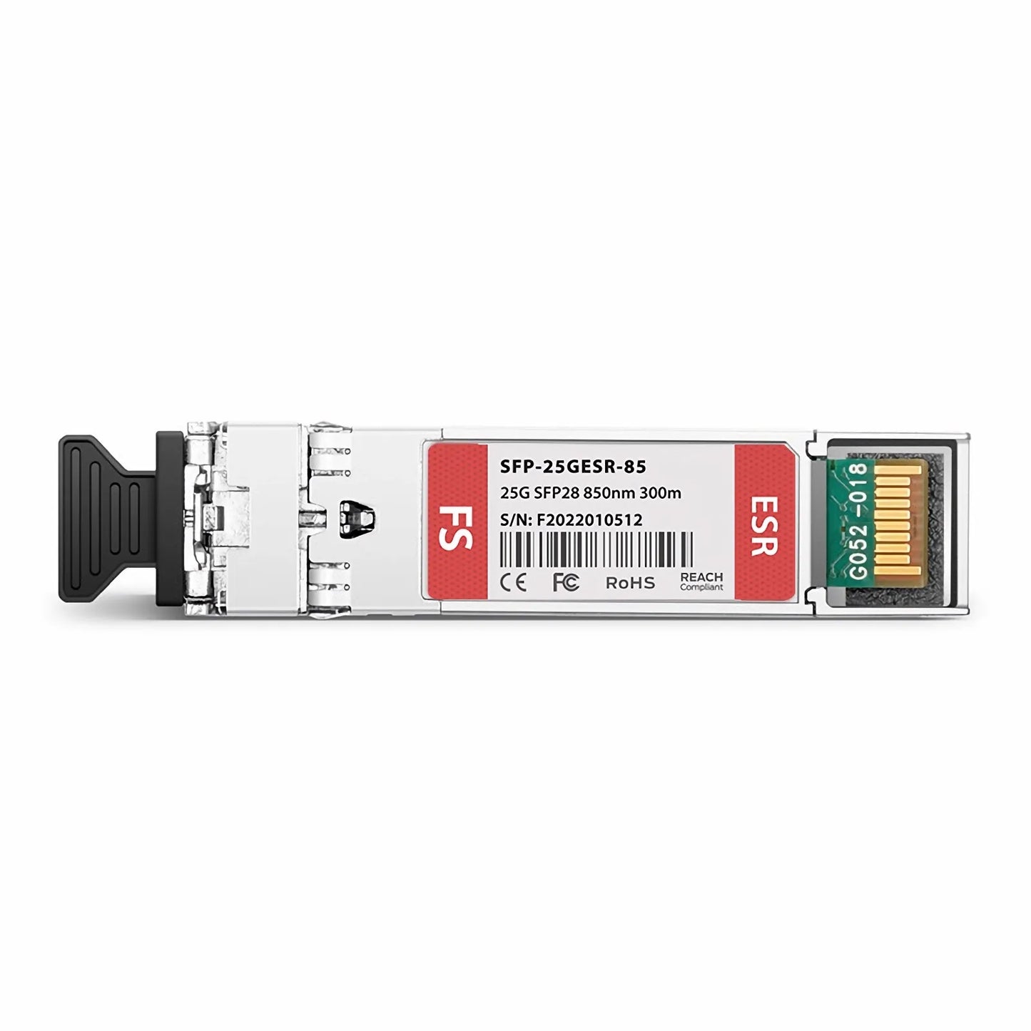 Cisco Compatible 25GBASE-ESR SFP28 850nm 300m DOM Duplex LC/UPC MMF Optical Transceiver Module