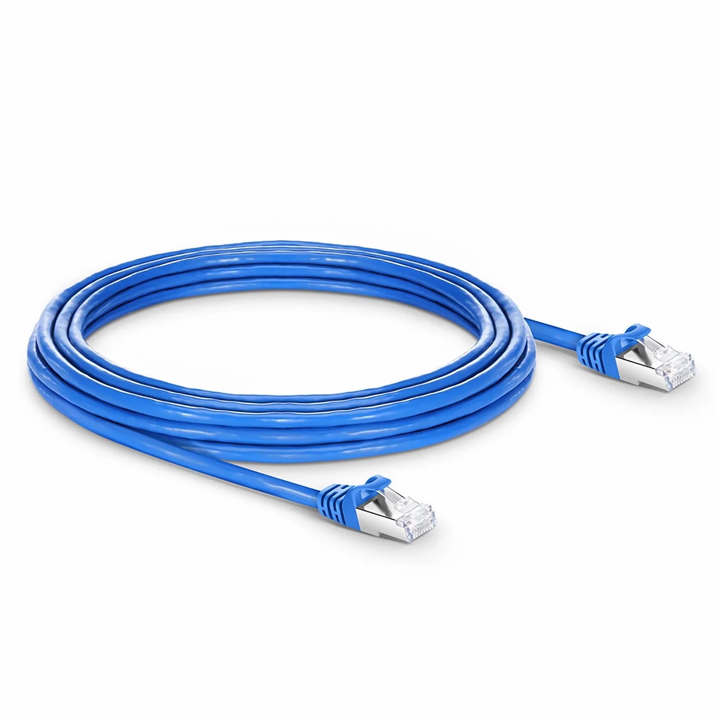 16ft (4.9m) Cat7 Snagless Shielded (S/FTP) PVC CM Ethernet Network Patch Cable, Blue