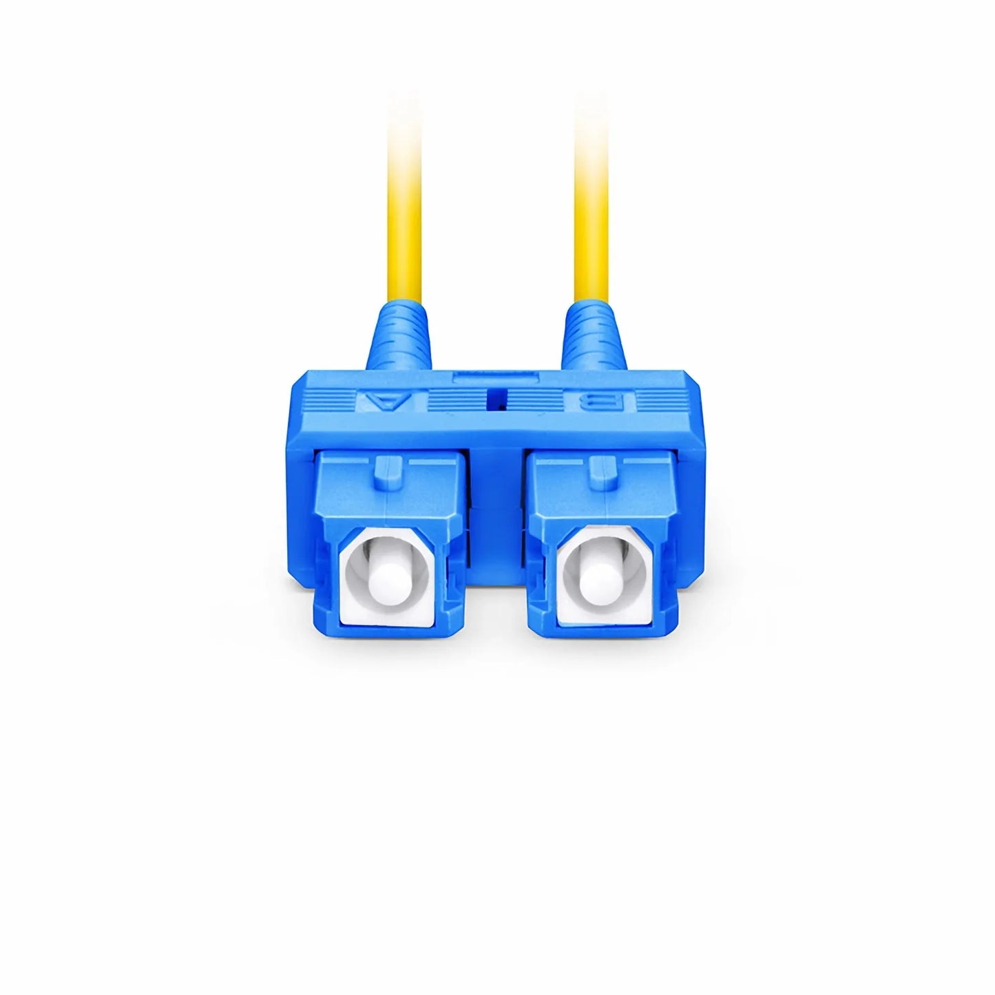 10m (33ft) Fiber Patch Cable, 2 Fibers, SC UPC Duplex to SC UPC Duplex, Single Mode (OS2), Riser (OFNR), 2.0mm, Tight-Buffered, Yellow