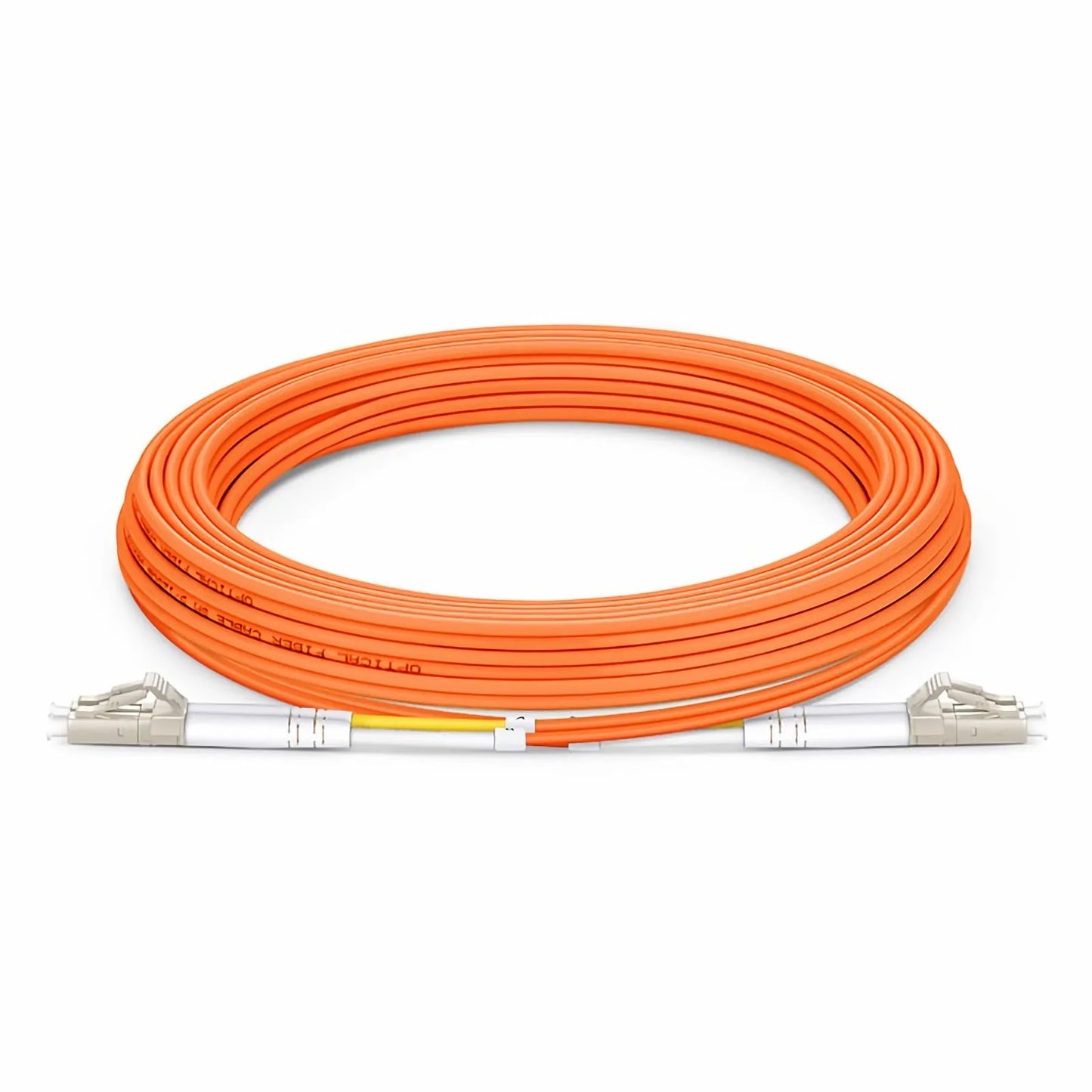 5m (16ft) Fiber Patch Cable, 2 Fibers, LC UPC Duplex to LC UPC Duplex, Multimode (OM2), Riser (OFNR), 2.0mm, Tight-Buffered, Orange
