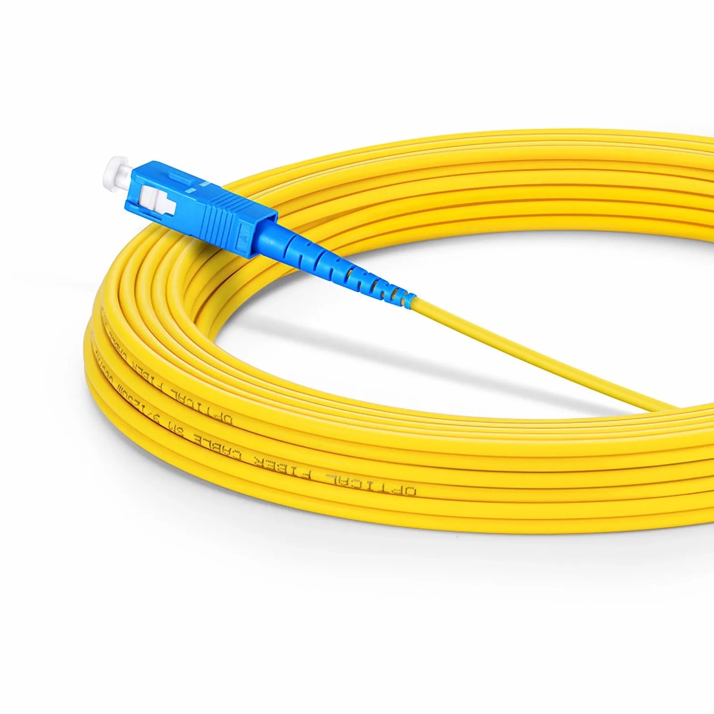 10m (33ft) Fiber Patch Cable, 1 Fiber, LC UPC Simplex to SC UPC Simplex, Single Mode (OS2), Riser (OFNR), 2.0mm, Tight-Buffered, Yellow