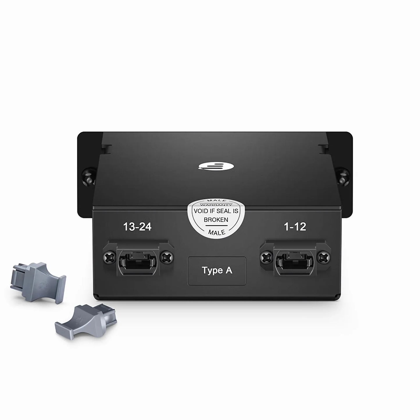 FHD™ MTP®-LC Cassette, OM4 Multimode, Type A, 24 Fibers, 2 x MTP®-12 (Male) to 12 x LC Duplex (Aqua), 0.35dB Max.